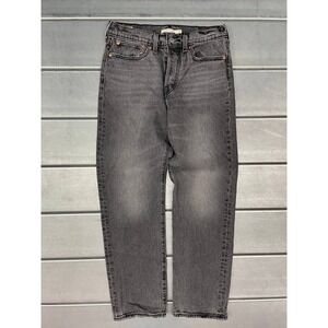 Levis Wedgie‎ Straight Jeans Womens Size 27 Gray Denim Button Fly High Rise